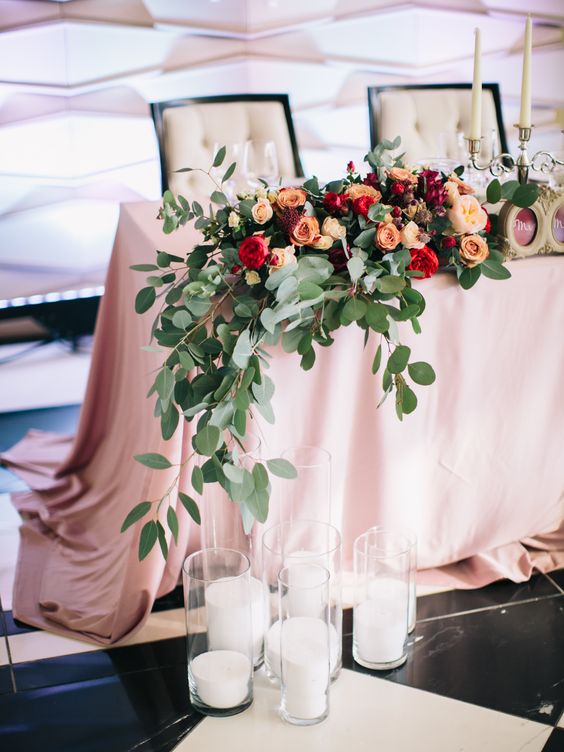Wedding sweetheats table