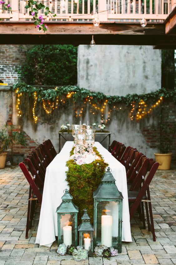 Rustic + elegant garden inspired tablescape