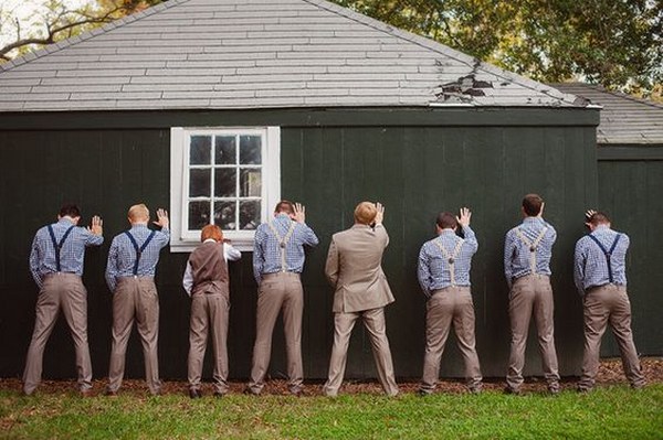funny wedding party poses