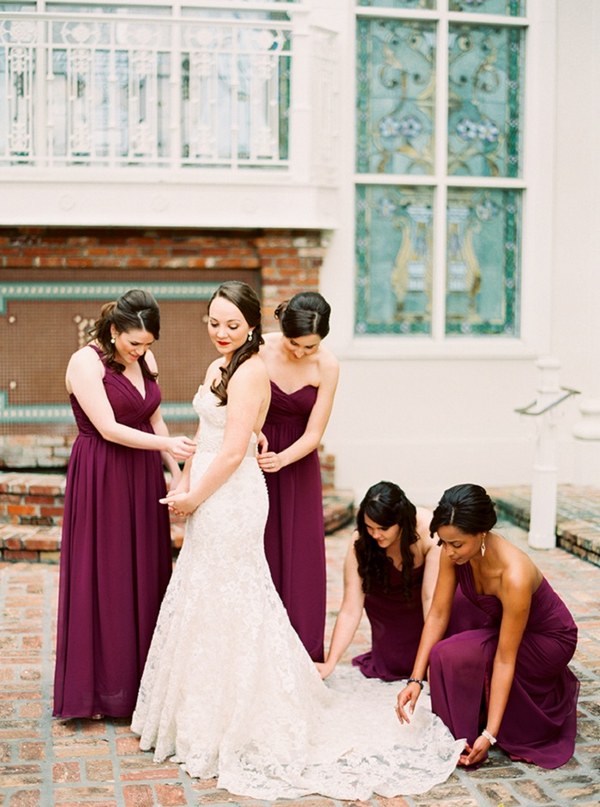Floor length bridesmaid dresses