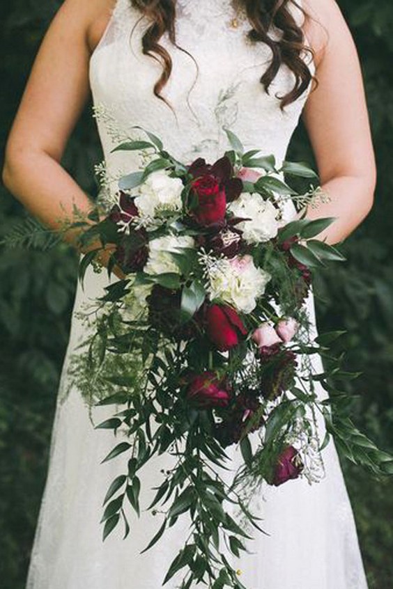 cascading wedding bouquets via love stories byus