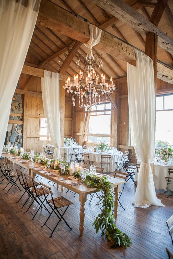 rustic barn wedding chandelier via Photography Lane Dittoe