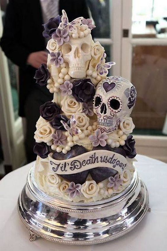 Skulls Wedding Ideas and Details 17