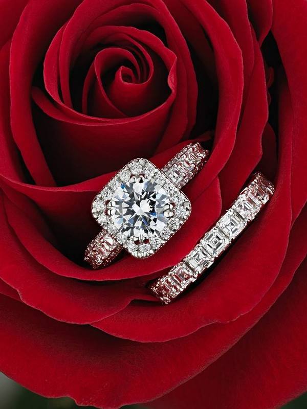 blue nile engagement rings with diamonds 3