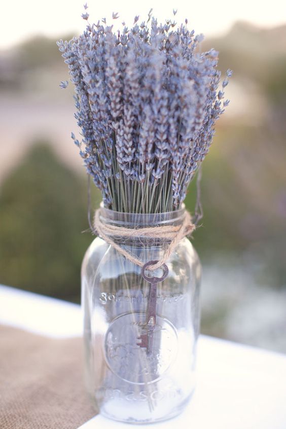 mason jar with lavender