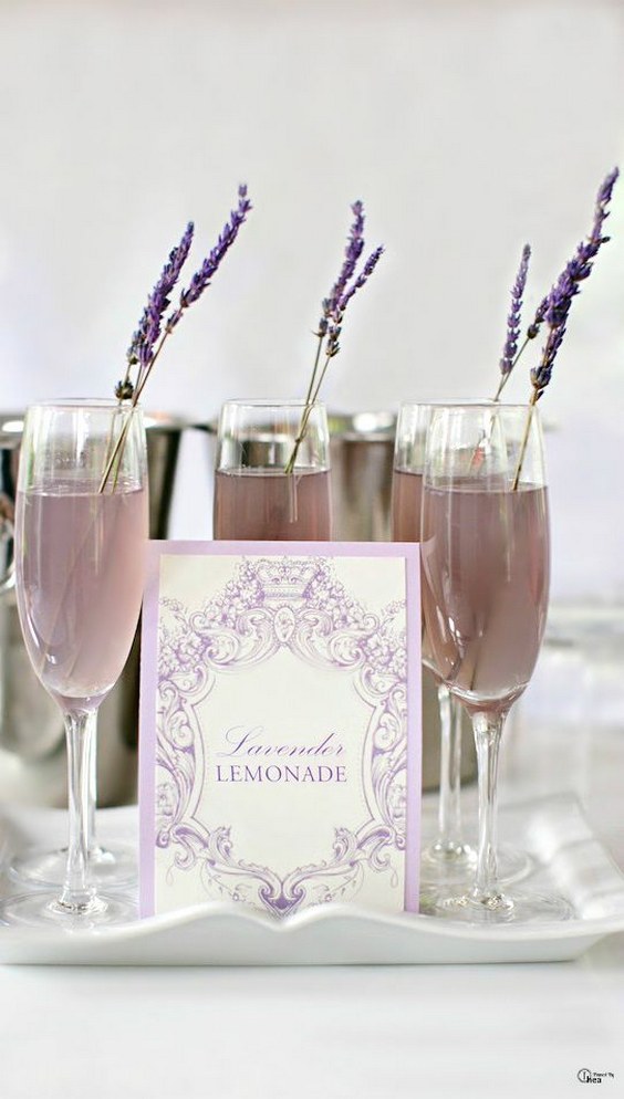 signature drink, Lavender Lemonade with Vodka