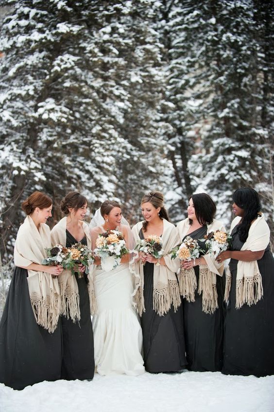 Winter bridesmaid dresses 2