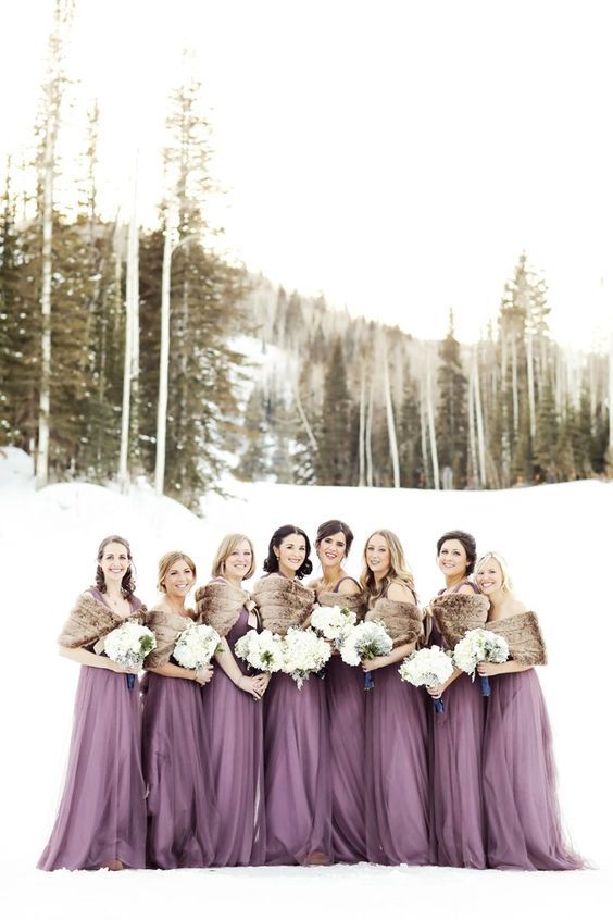 Winter bridesmaid dresses 4