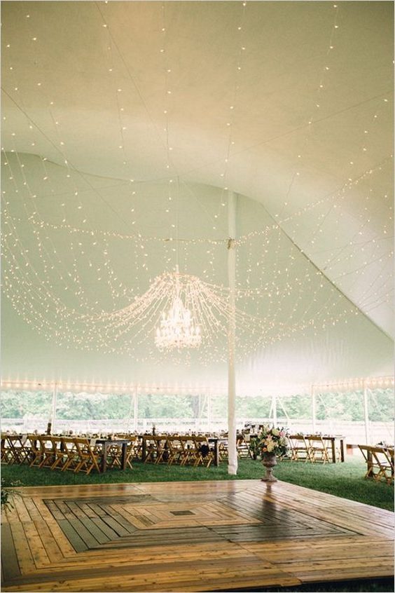 Chic Family Farm Tent Wedding Reception