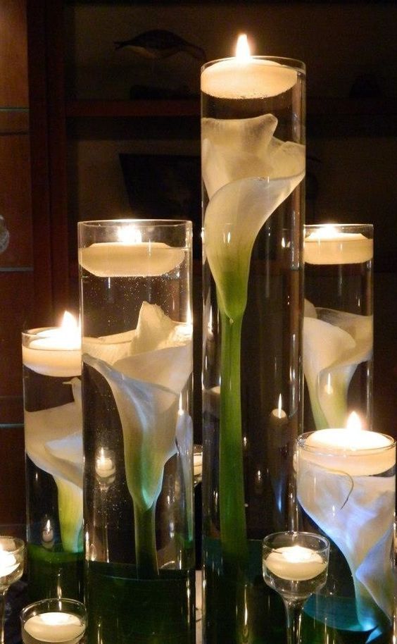 Glass Cylinders Wedding Centerpieces 18