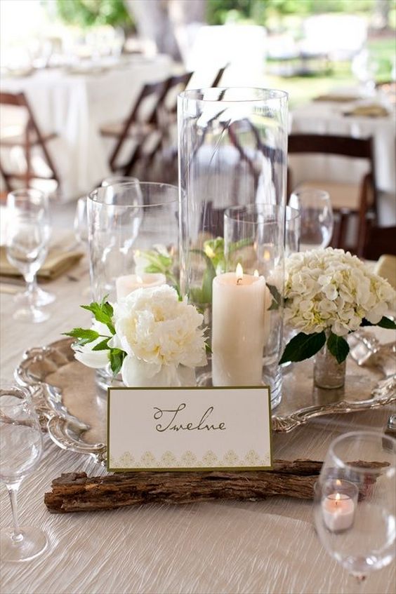 Glass Cylinders Wedding Centerpieces 24