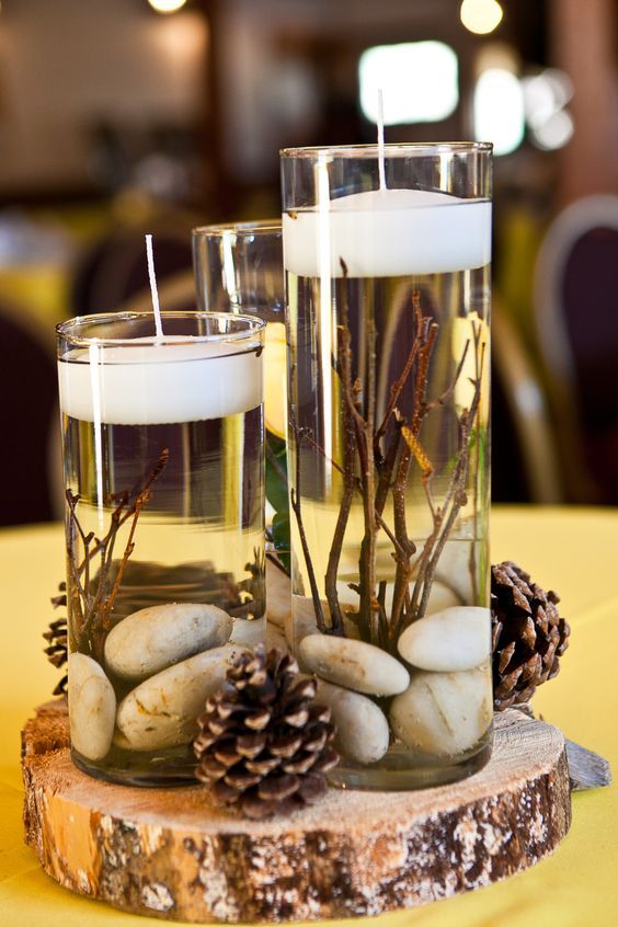 Glass Cylinders Wedding Centerpieces 8
