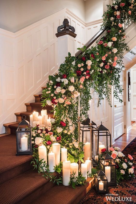 Wedding Staircase Décor Ideas 3