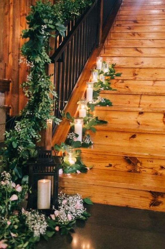 Wedding Staircase Décor Ideas 8