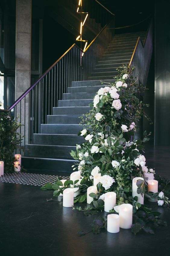 Wedding Staircase Décor Ideas 9