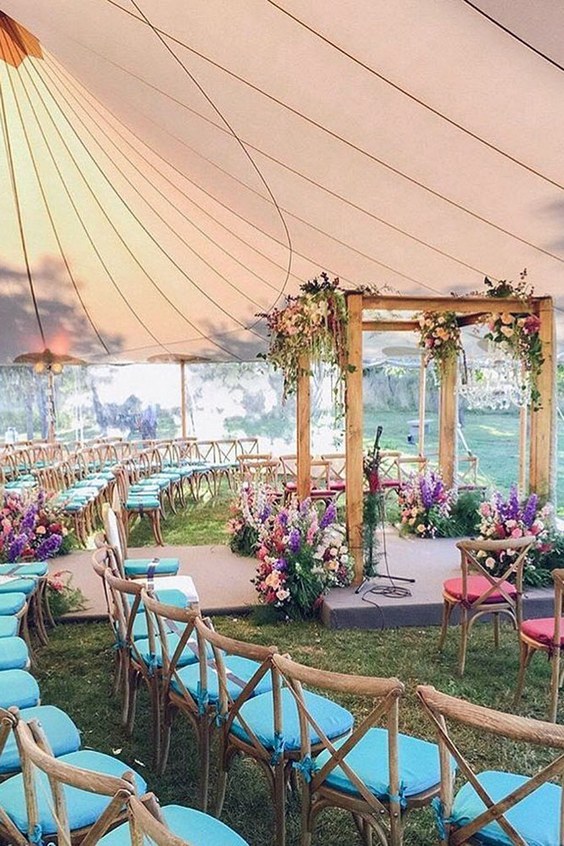 Wedding tent decor idea 13