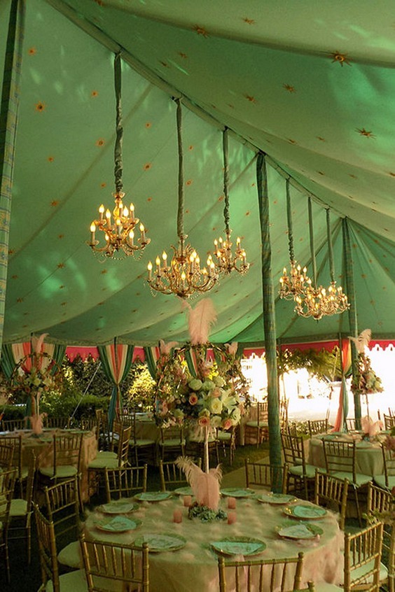 Wedding tent decor idea 14