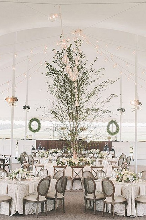 Wedding tent decor idea 17
