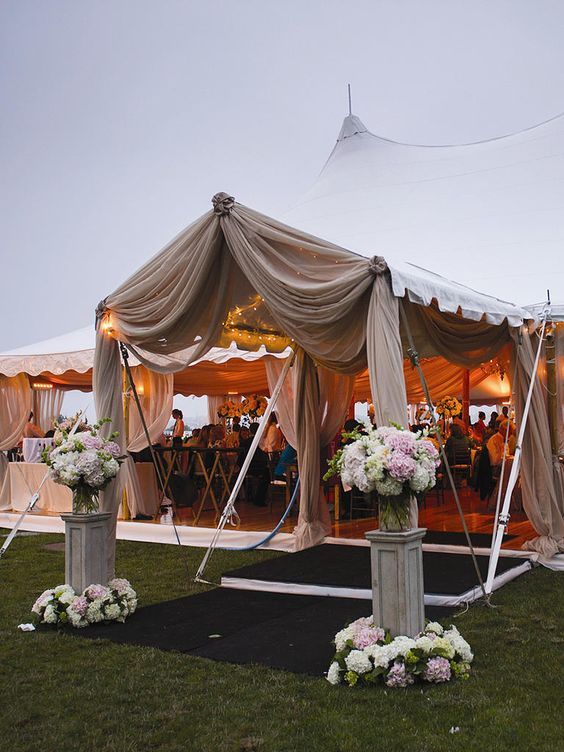 Wedding tent decor idea 42