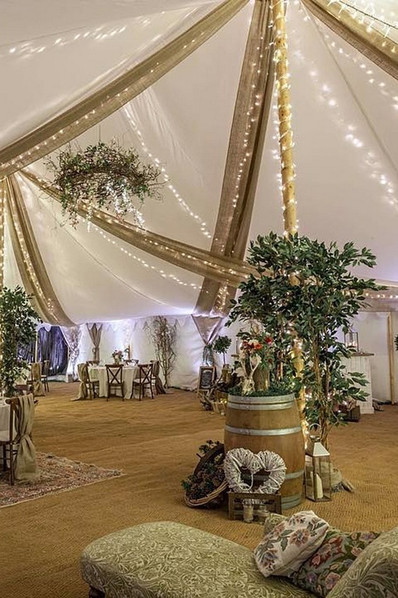 Wedding tent decor idea 8