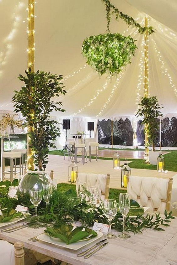 Wedding tent decor idea 9
