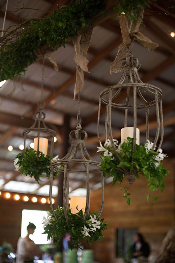 Hanging lantern wedding decor 33