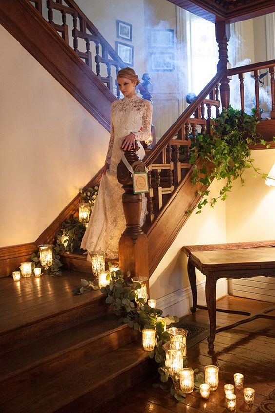 Wedding Staircase Décor Ideas 19