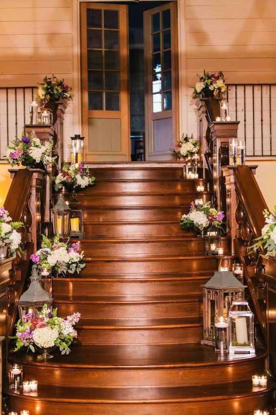 Wedding Staircase Décor Ideas 24