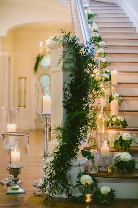 Wedding Staircase Décor Ideas 25