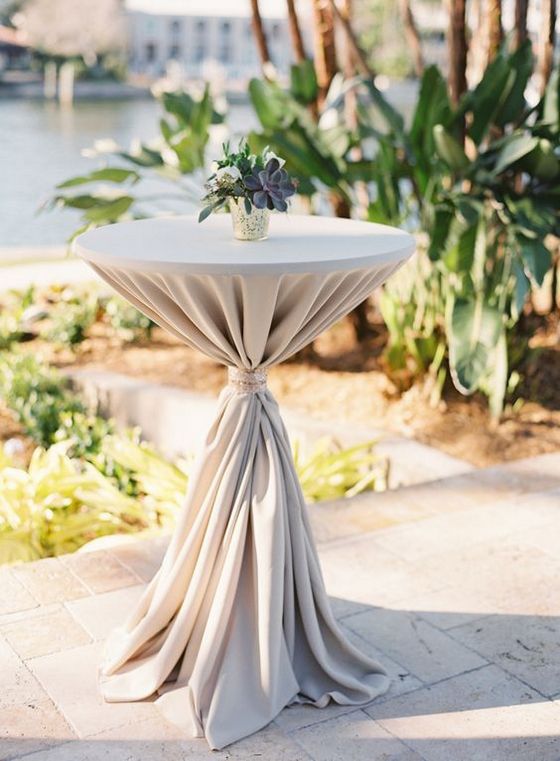 40 Incredible Ideas to Decorate Wedding Cocktail Tables – Hi Miss Puff