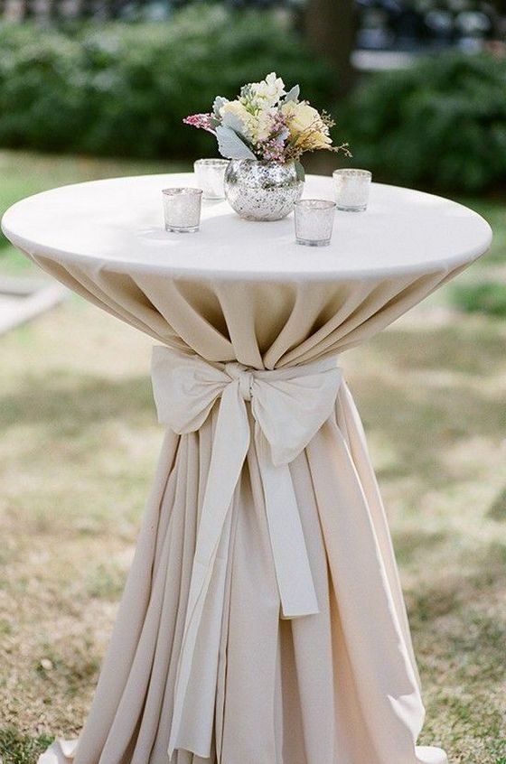 40 Incredible Ideas to Decorate Wedding Cocktail Tables