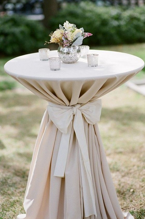 40 Incredible Ideas to Decorate Wedding Cocktail Tables – Hi Miss Puff