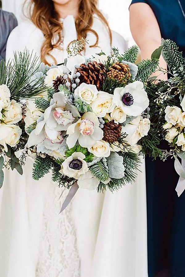 artificial winter wedding flowers