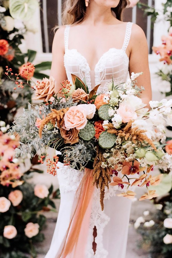 Wedding Color Trends: 30 Sunset Dusty Orange Wedding Color Ideas – Hi