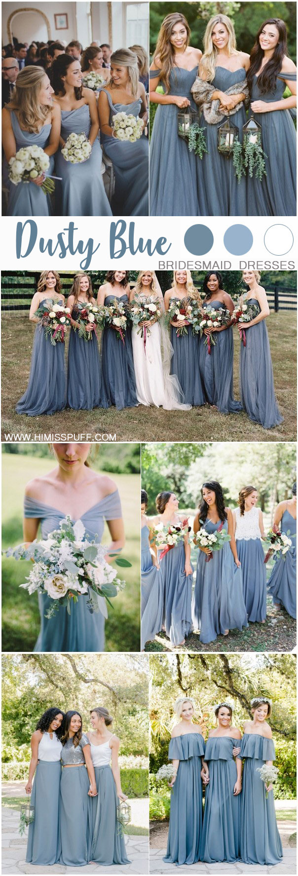 ️ 50+ Dusty Blue Wedding Color Ideas for 2023 - Hi Miss Puff