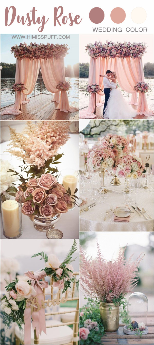 dusty rose wedding color ideas – dusty pink wedding ideas