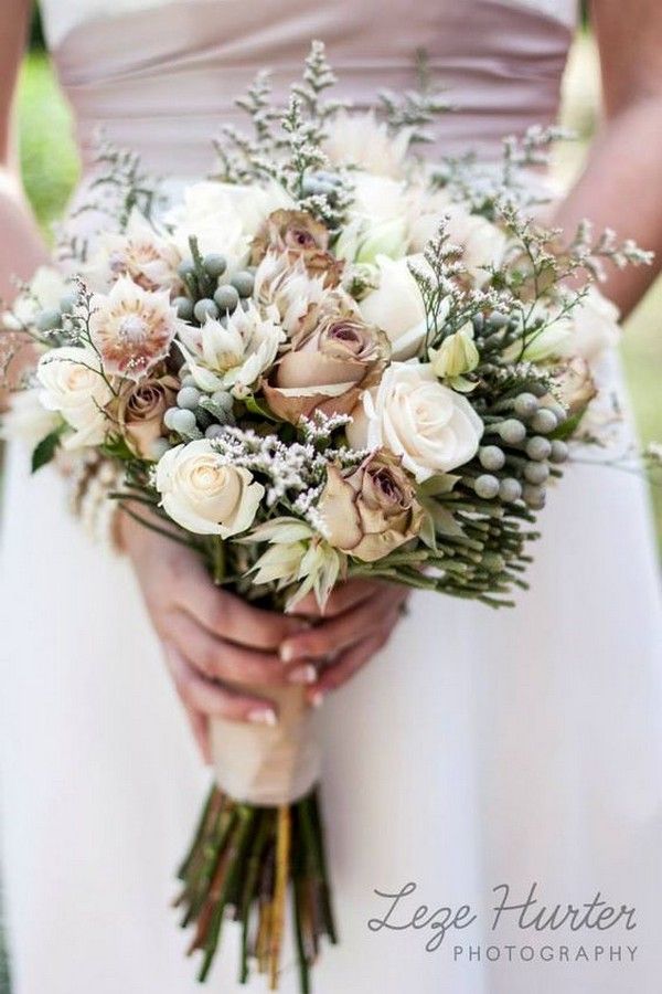earth neutral colors fall wedding bouquet