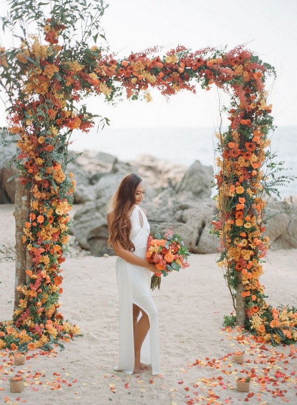 Wedding Color Trends 30 Sunset Dusty Orange Wedding Color