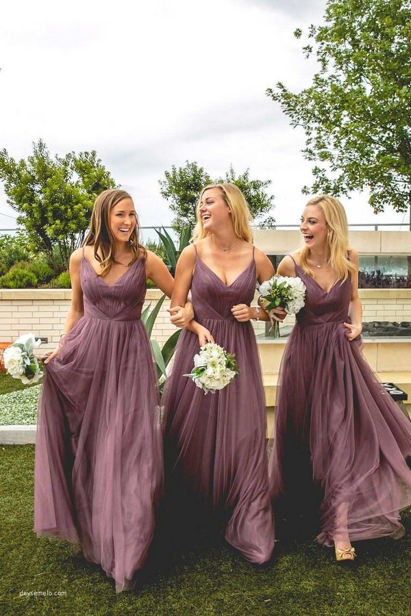 Today purple bridesmaid dress from Penelope Tulle Dress