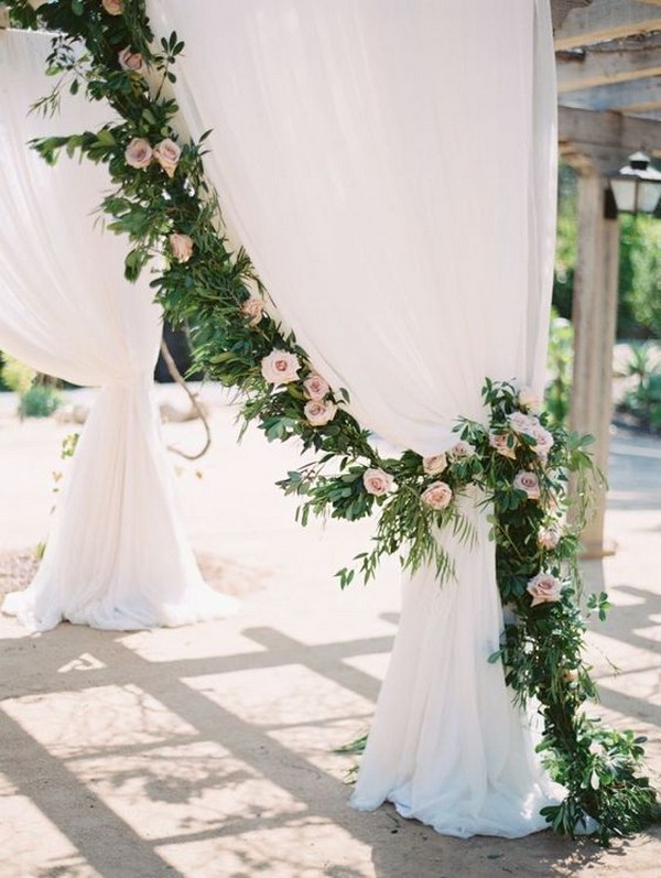 20 Creative Greenery Wedding Arches with Garland – Page 2 – Hi Miss Puff