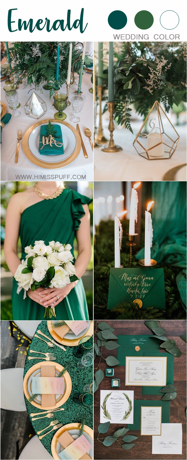 30 Sophisticated Emerald Green Wedding Ideas – Page 3 – Hi Miss Puff