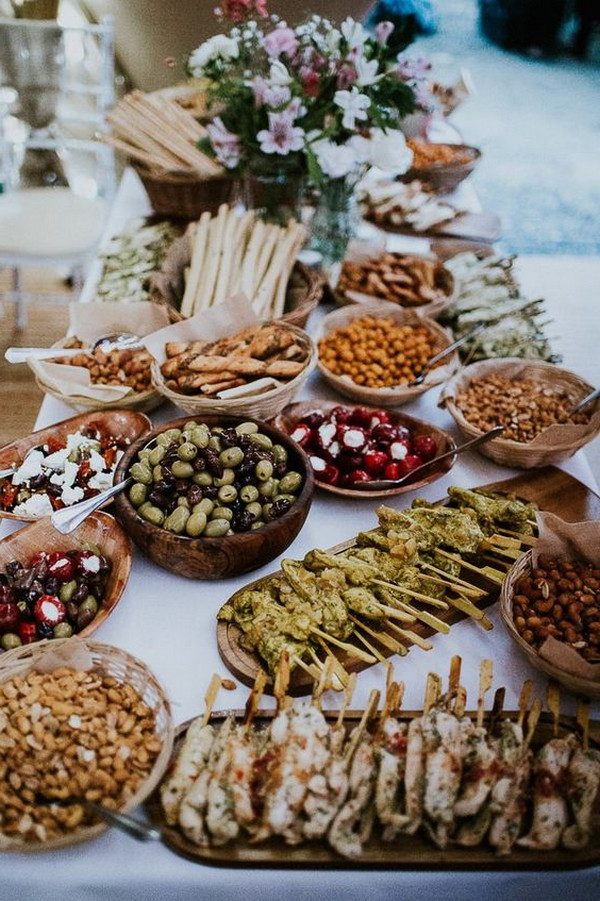charcuterie table for wedding food ideas