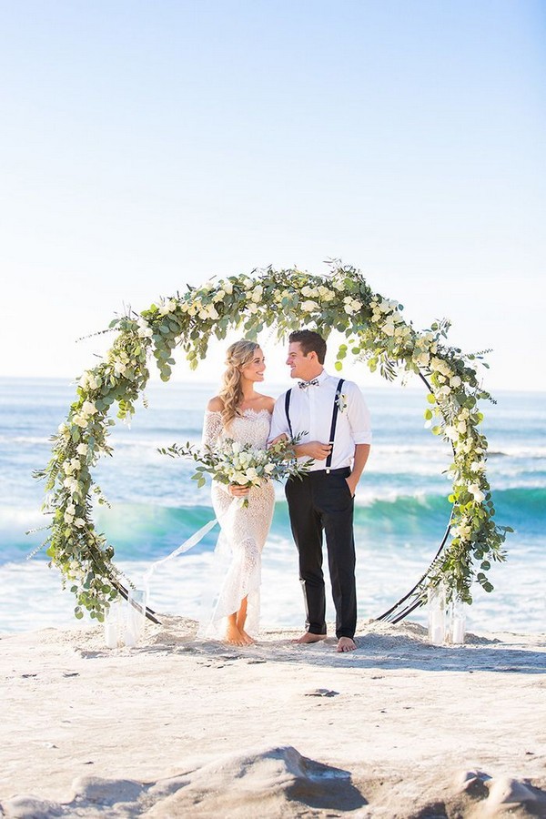 beach wedding ideas – beach wedding arches and backdrops 3
