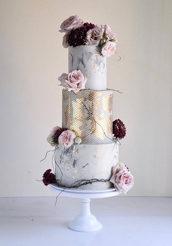Dripped wedding cakes from laombrecreations 14