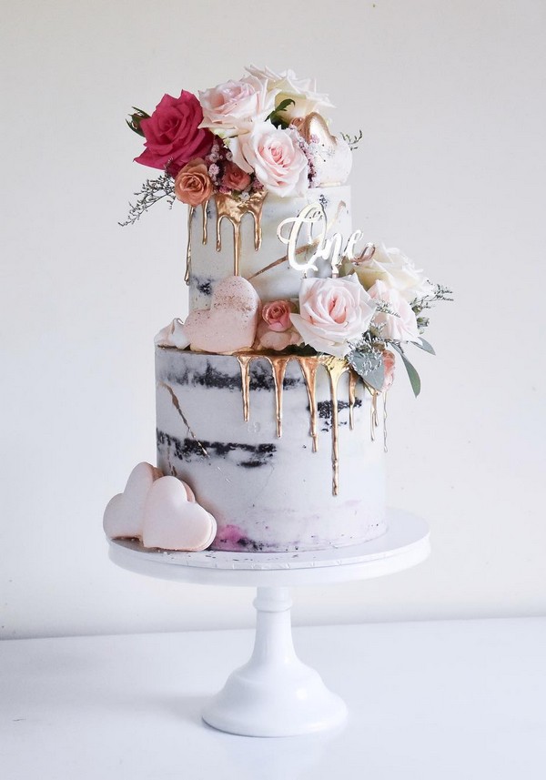Dripped wedding cakes from laombrecreations 19