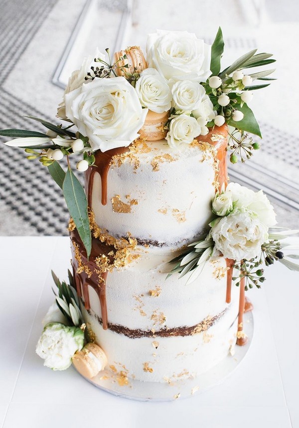 Dripped wedding cakes from laombrecreations 16