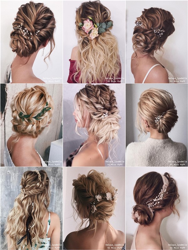 Long updo wedding hairstyles from belaya_lyudmila