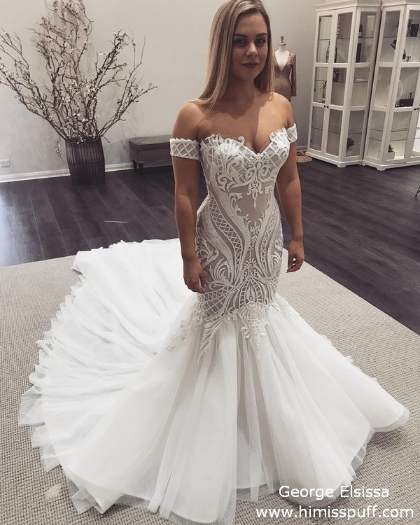 George Elsissa Lace Wedding Dresses 11
