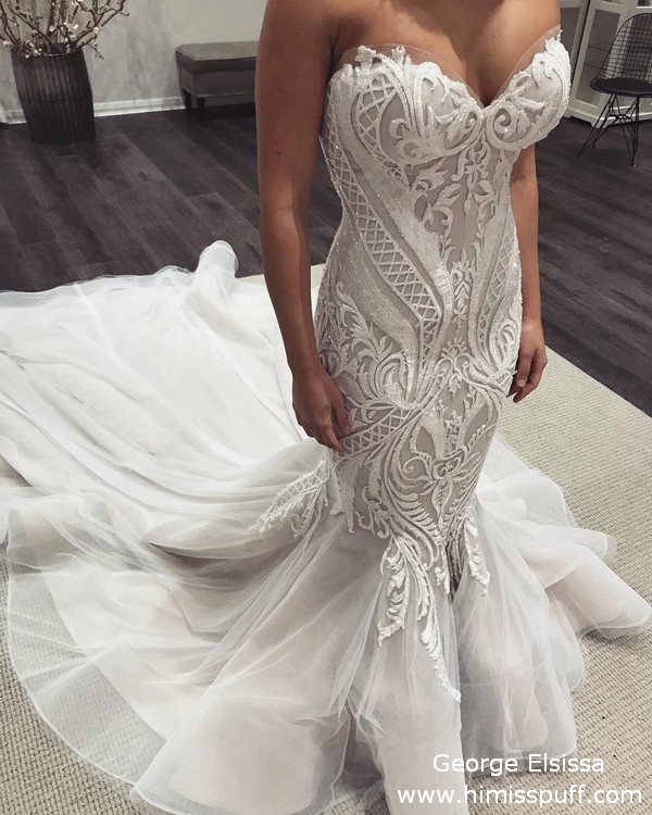George Elsissa Lace Wedding Dresses 14