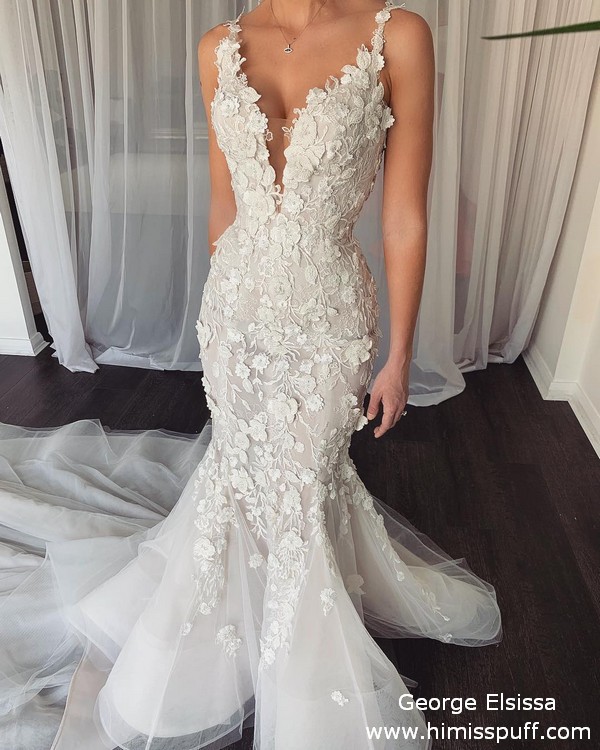 George Elsissa Lace Wedding Dresses 18